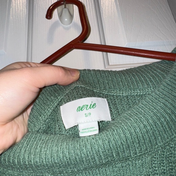 Aerie Green Knit Sweater - Picture 3 of 3